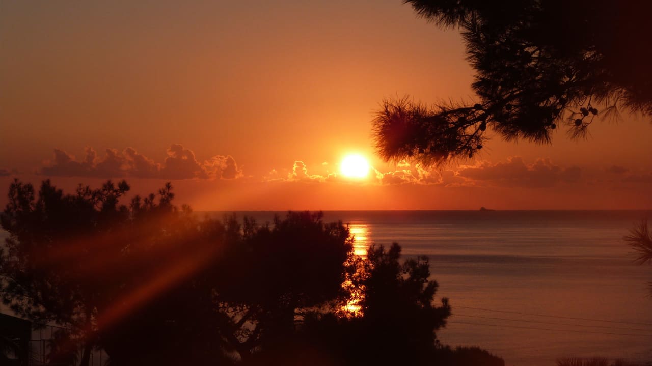 Morgens von unserem Balkon aus fotografiert Rodos Princess Beach Hotel & Spa