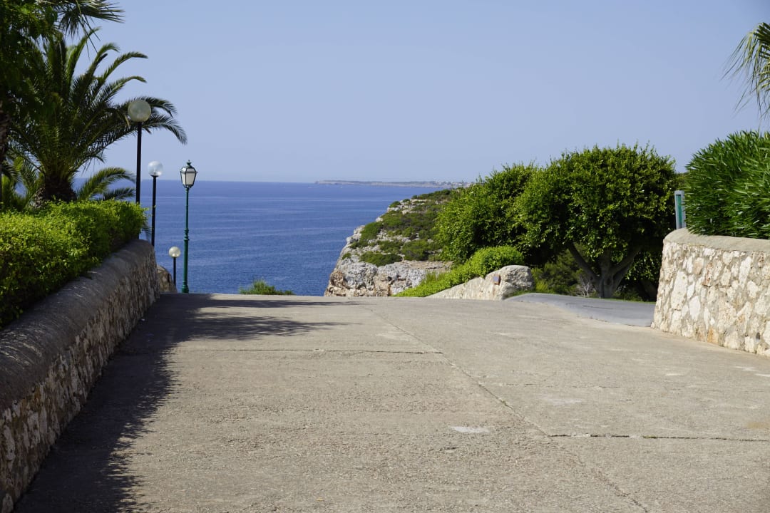 Weg zur Badebucht blau punta reina