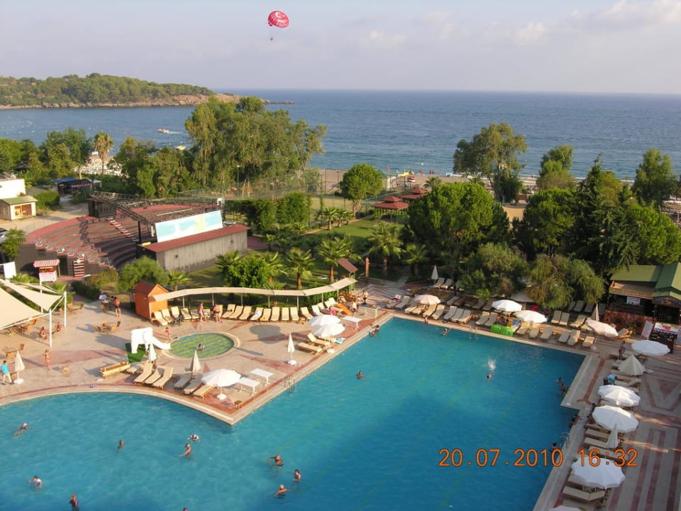 Blick aus dem Zimmer im Hauptgebäude Mira Meridia Beach Hotel