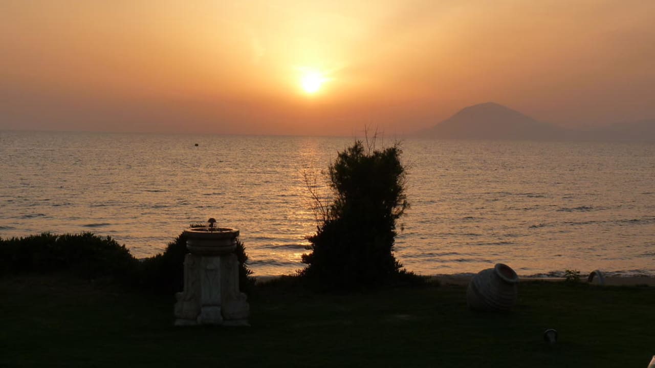 Abendstimmung beim Seafront Restaurant ROBINSON KYLLINI BEACH