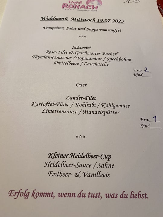 Gastro Berghotel Ronach