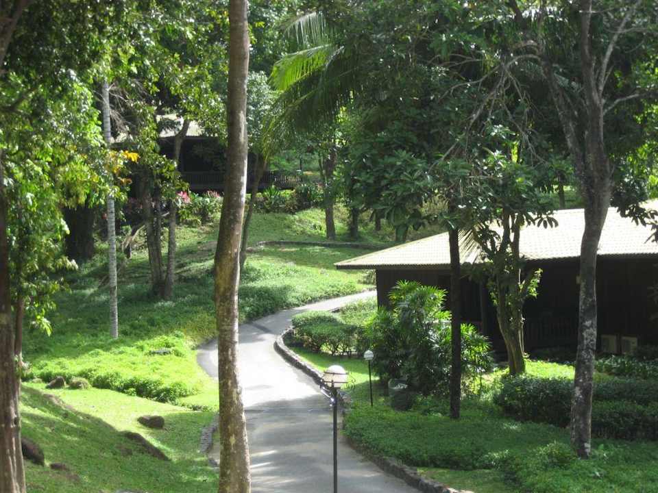 Die Chalets im Südteil der Anlage Hotel Sheraton Langkawi Beach Resort