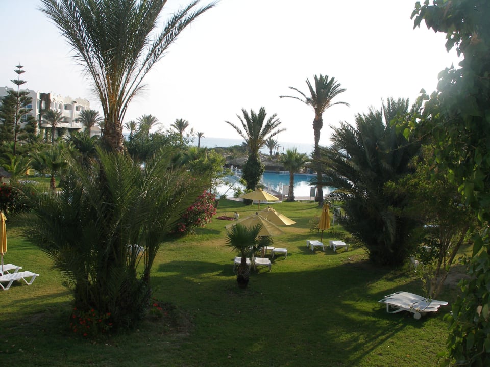 Ausblick aus unserem Zimmer Mahdia Beach & Aquapark