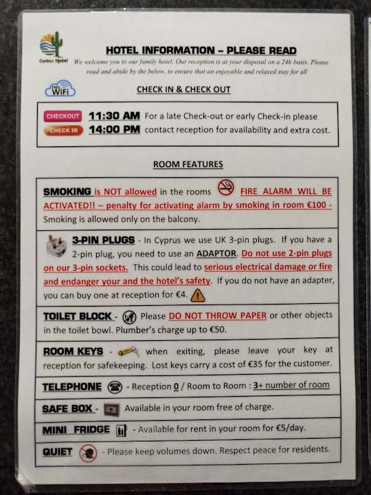 Sonstiges Hotel Cactus