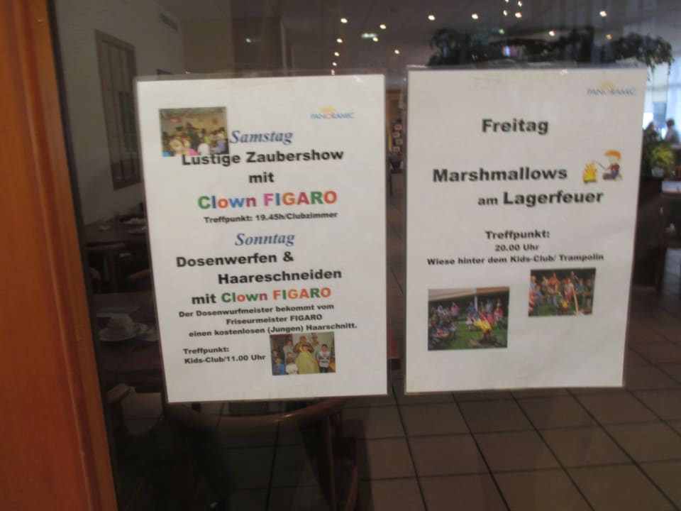 Infozettel (Kinderprogramm) Panoramic - Ihr Apartmenthotel im Harz