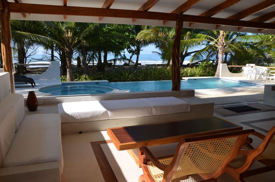 Schöne private Terrasse des Beach Houses Hotel Tropico Latino