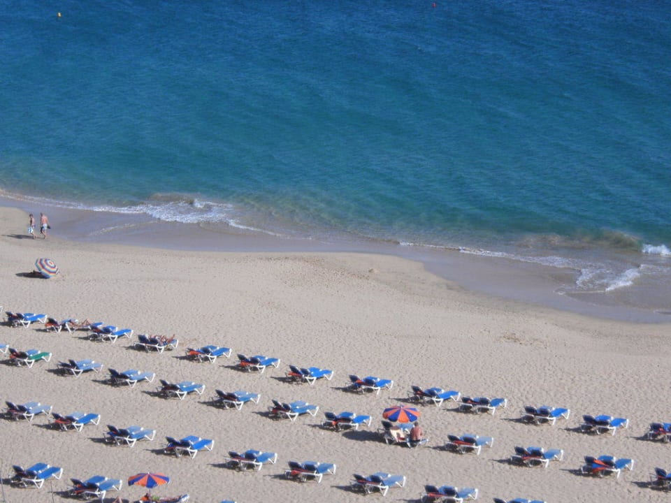 Blick vom Balkon auf den Strand Hotel Riu Palace Jandia