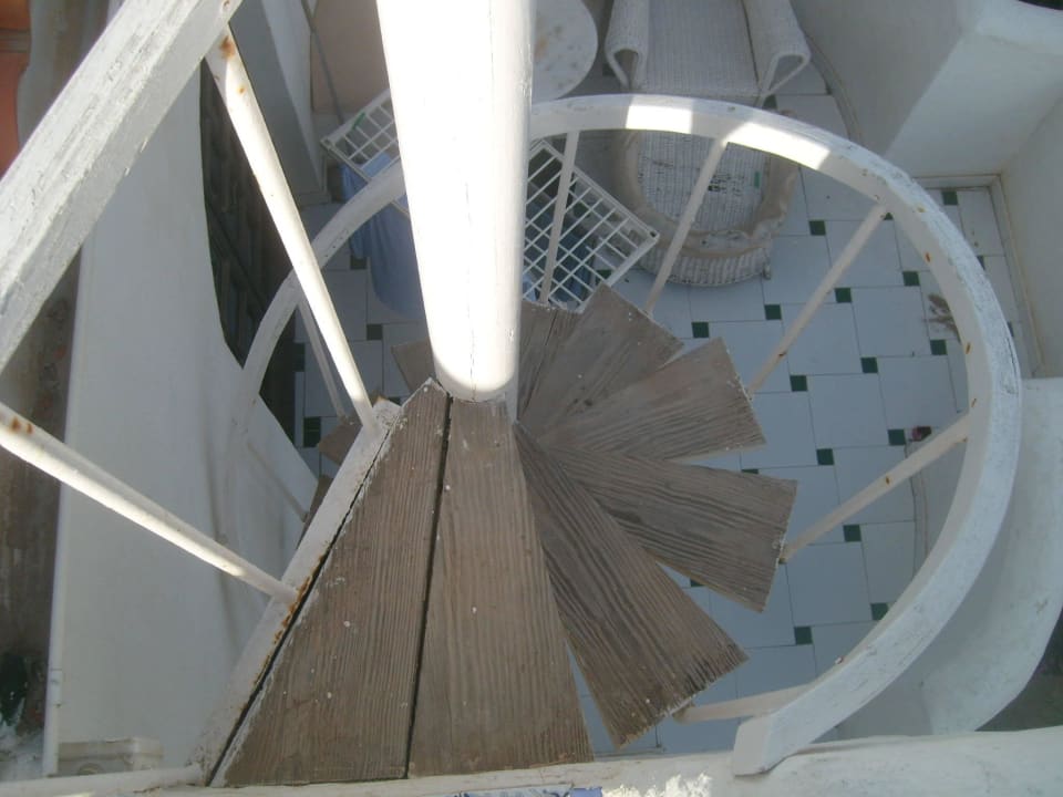 Treppe zur Dachterrasse Casa La Suerte Appartement A