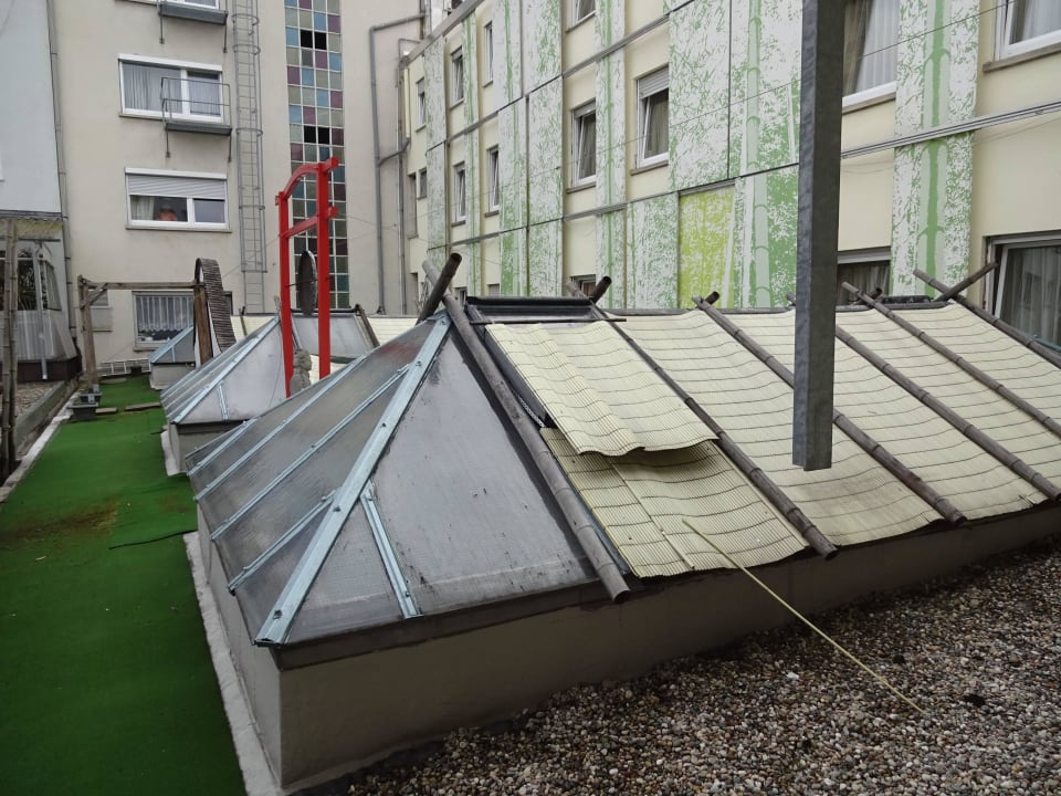 Blick auf Innenhof  Hotel Erbprinzenhof garni