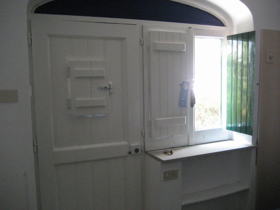 Haustür Bungalow von innen Hotel Paradiso Terme Resort & SPA