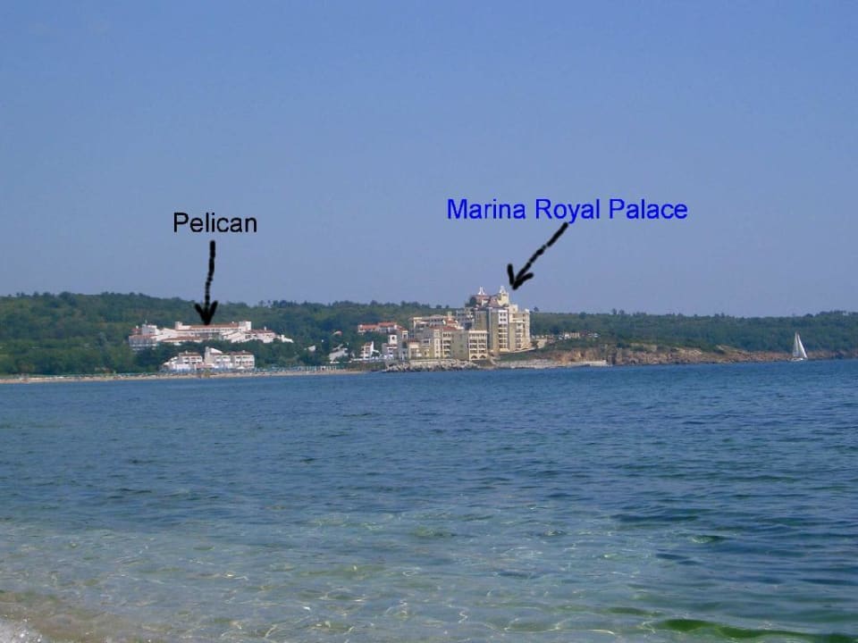 Das Hotel Pelican vom Strand Duni Royal Pelican Resort