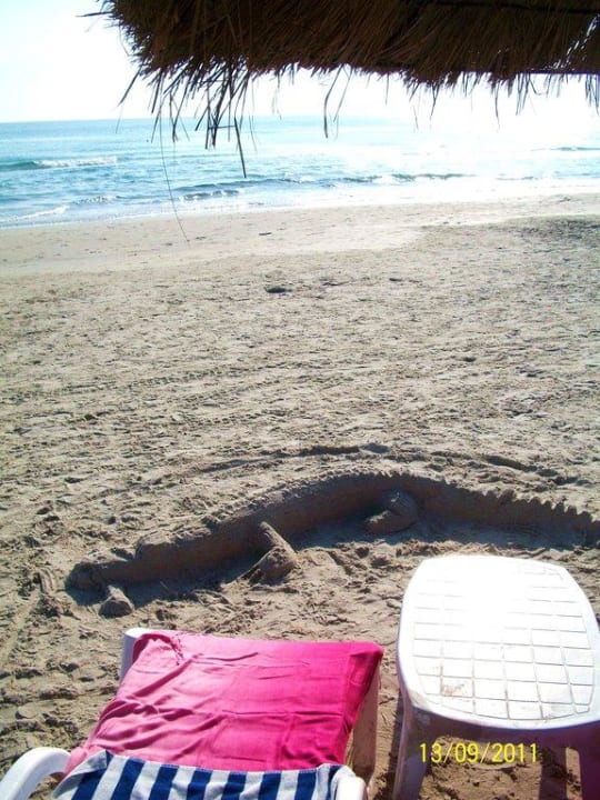 Schöner, großer und sauberer Strand Mahdia Beach & Aquapark