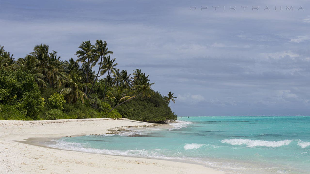 Schöne Rundung Kuramathi Maldives