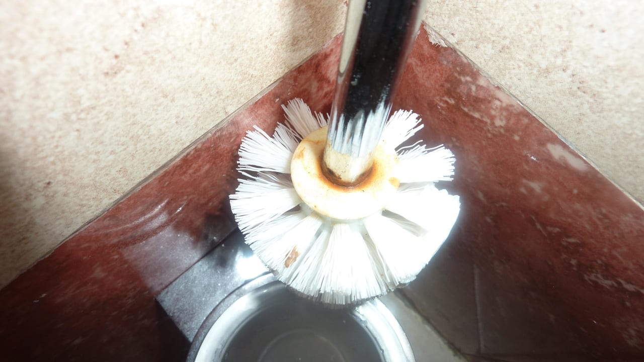 Verdreckte Klobürste allsun App.-Hotel Albatros