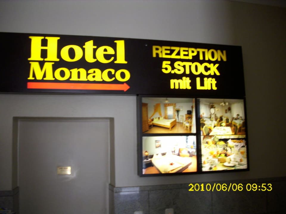 Der Weg zum Ziel Hotel Monaco