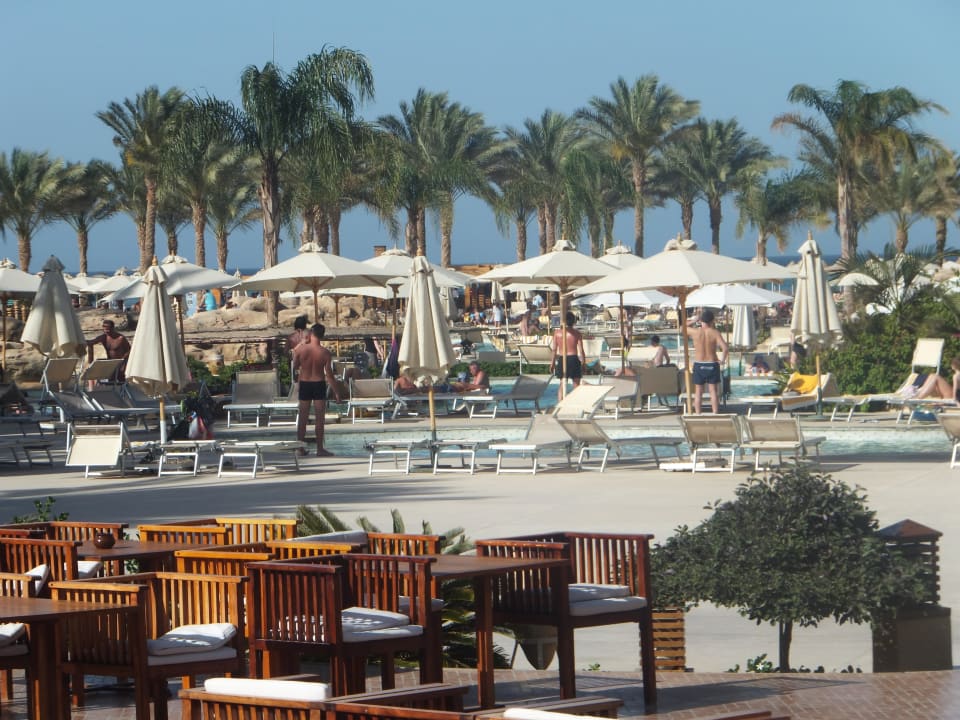 Ausblick vom Hauptrestaurant Stella Beach Resort & Spa Makadi Bay