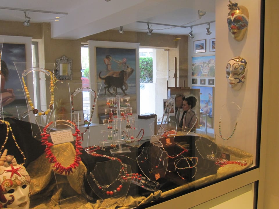 Eingang ins Restaurant-Friseur Ibiscus Hotel Rhodos