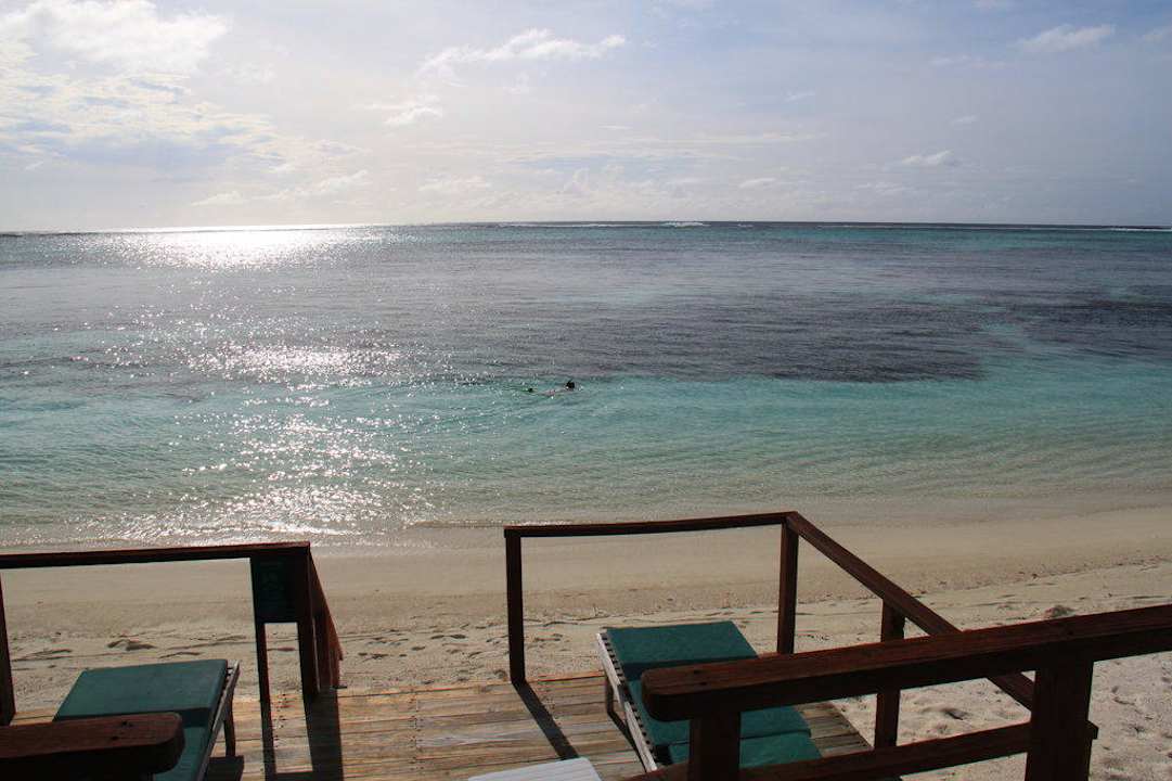 Traumhafter Ausblick aus unserer Wasservilla 509 Meeru Maldives Resort Island