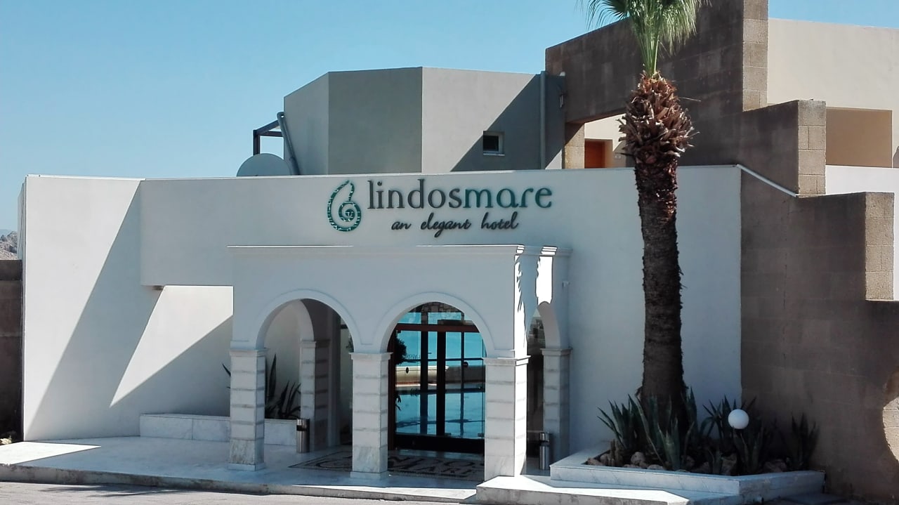 Lobby Lindos Mare, Seaside Hotel