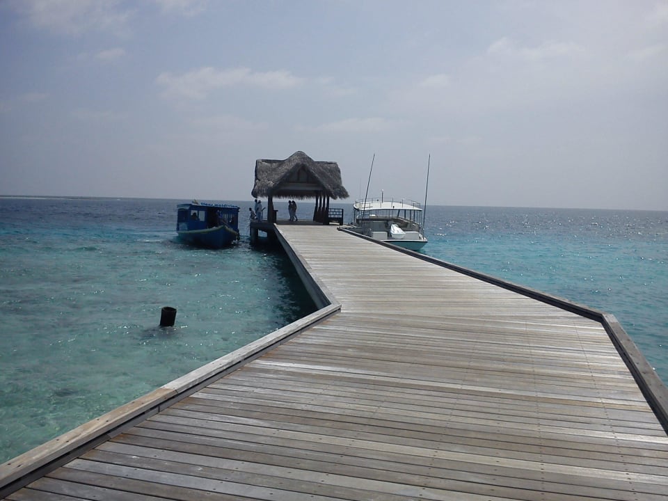 Ankunftsteg  Kuramathi Maldives
