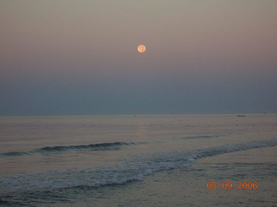 Sur la plage, la lune se couche, place au soleil Alba Resort Hotel