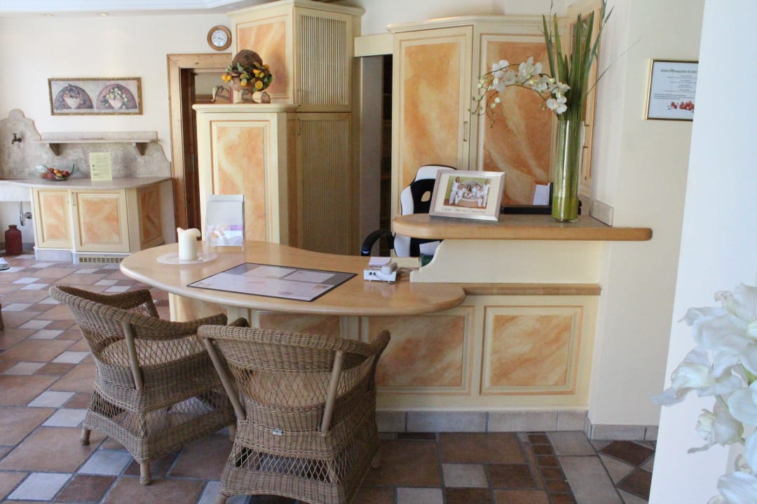 Rezeption Vitalbereich Wellnesshotel Eggerwirt