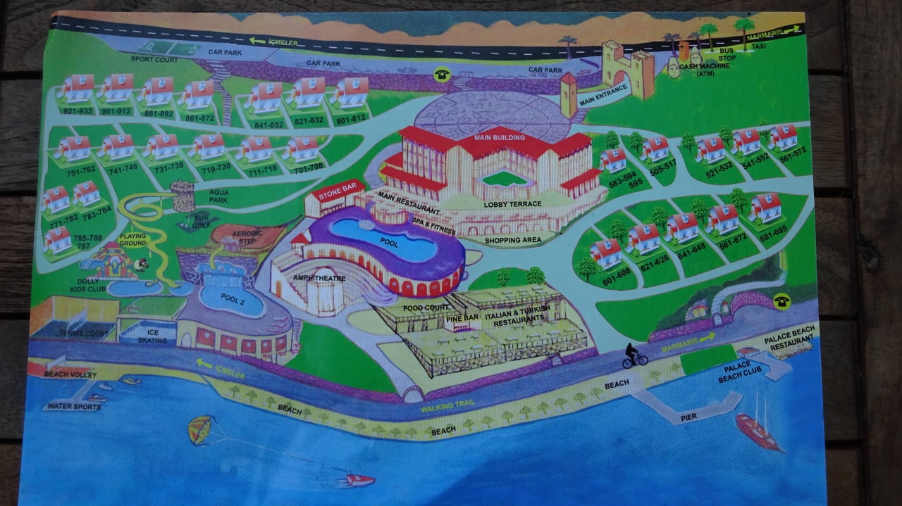 Übersichtsplan Grand Yazici Club Marmaris Palace