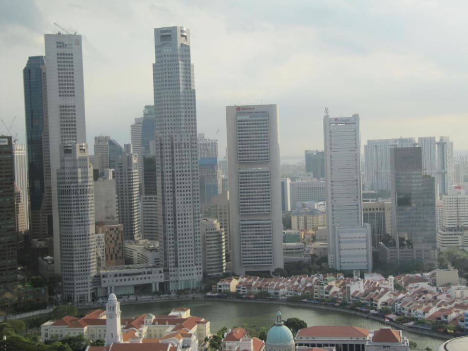 Ausblick aus dem 47. Stock Swissotel The Stamford Singapore