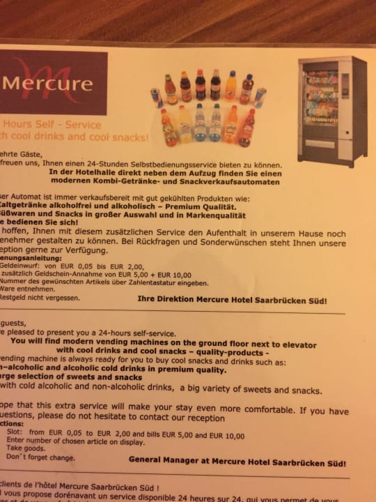 Zimmer Mercure Hotel Saarbrücken Süd