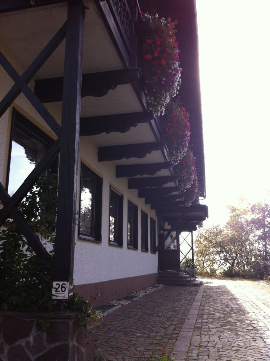 Vorderansicht +Zugang zum Hotel Landhotel Bayerwald