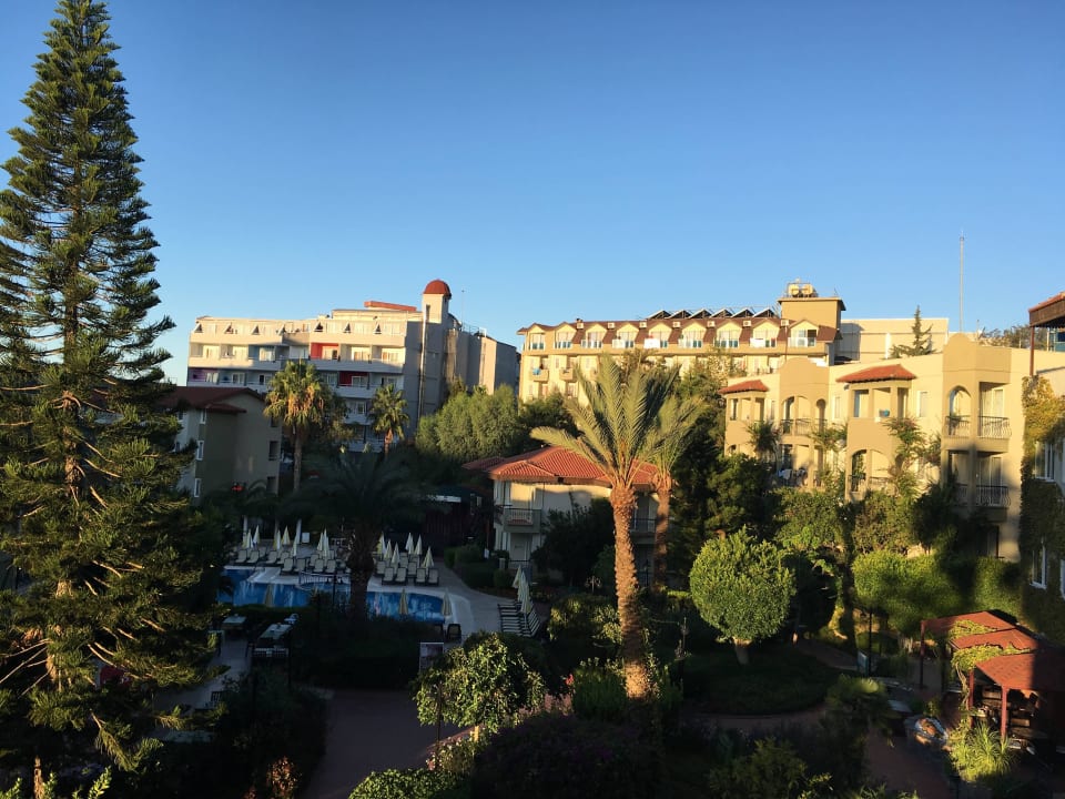 Ausblick aus dem 1er Block Hotel Gardenia Beach