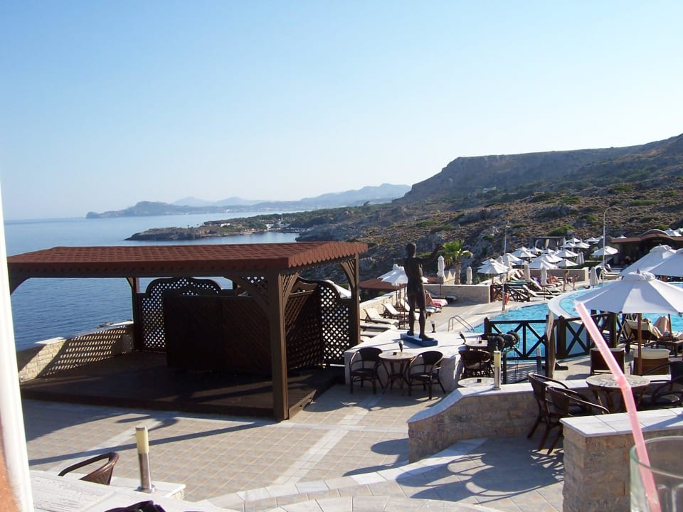 Sehr schöner Blick Hotel Kalithea Horizon Royal