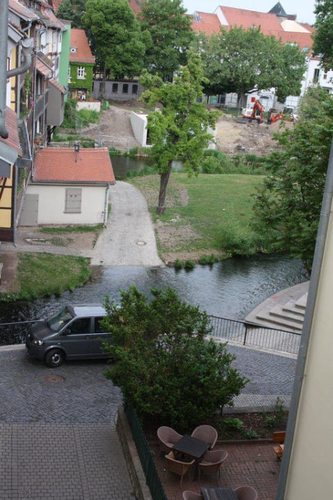 Ausblick aus der Turmsuite Hotel Krämerbrücke Erfurt