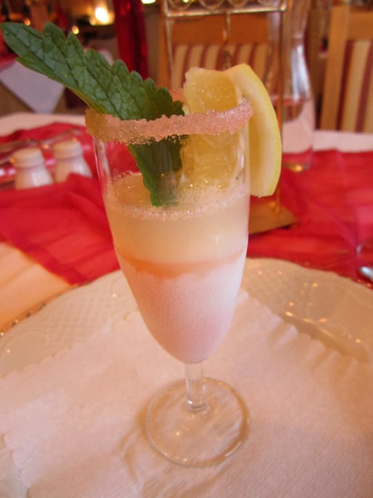 Sorbet mit Apérol Vitalhotel Kaiserhof