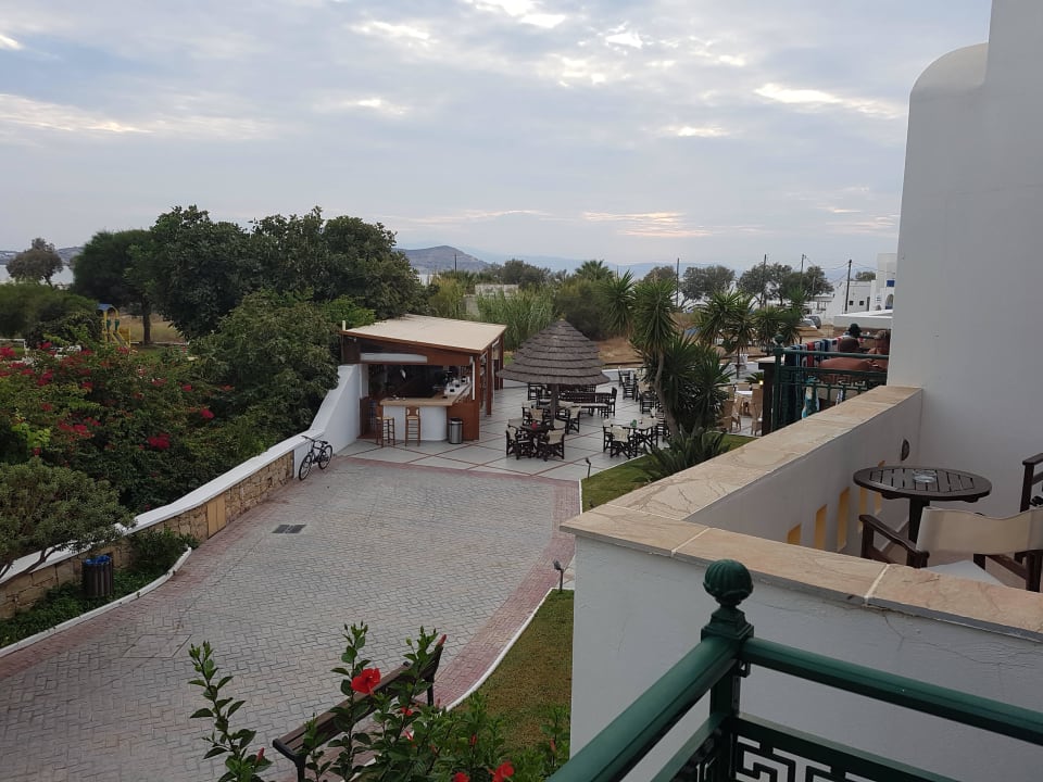Ausblick von unserem Balkon Naxos Resort Beach Hotel