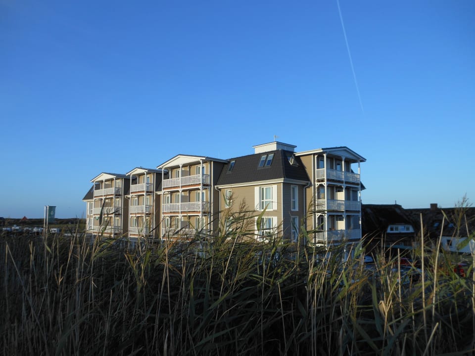 Blick vom Strand auf das Hotel Hotel Zweite Heimat