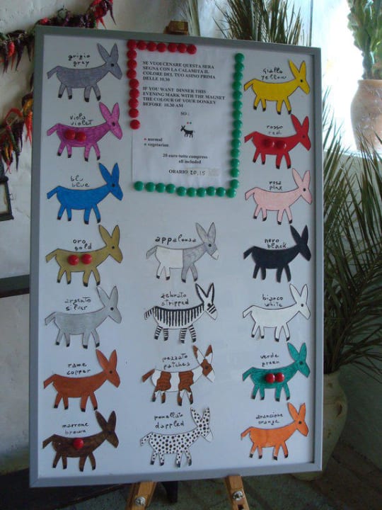 Tafel für Abendessen Agriturismo Ca' La Somara