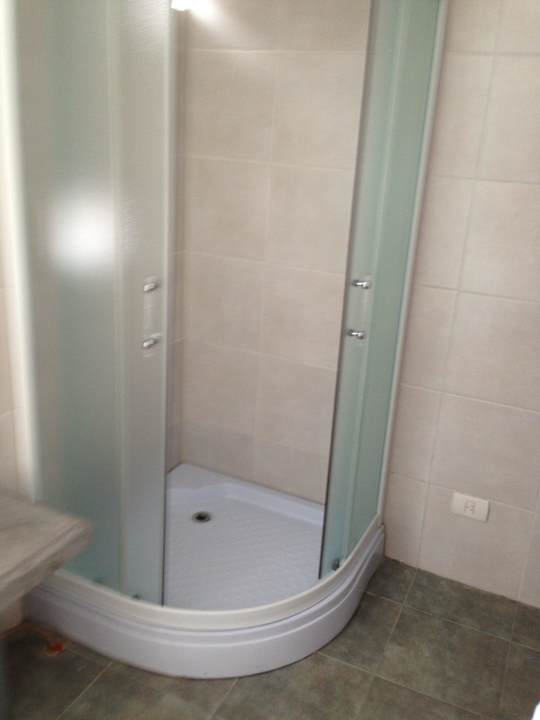 Dusche im Spa Las Cepas Hotel de Cata & Relax