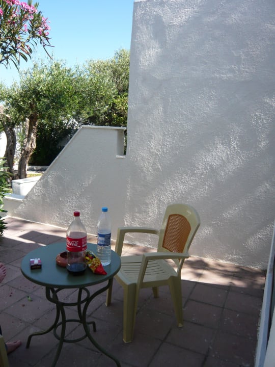 Terrasse Bungalow 1 Coriva Beach Hotel & Bungalows