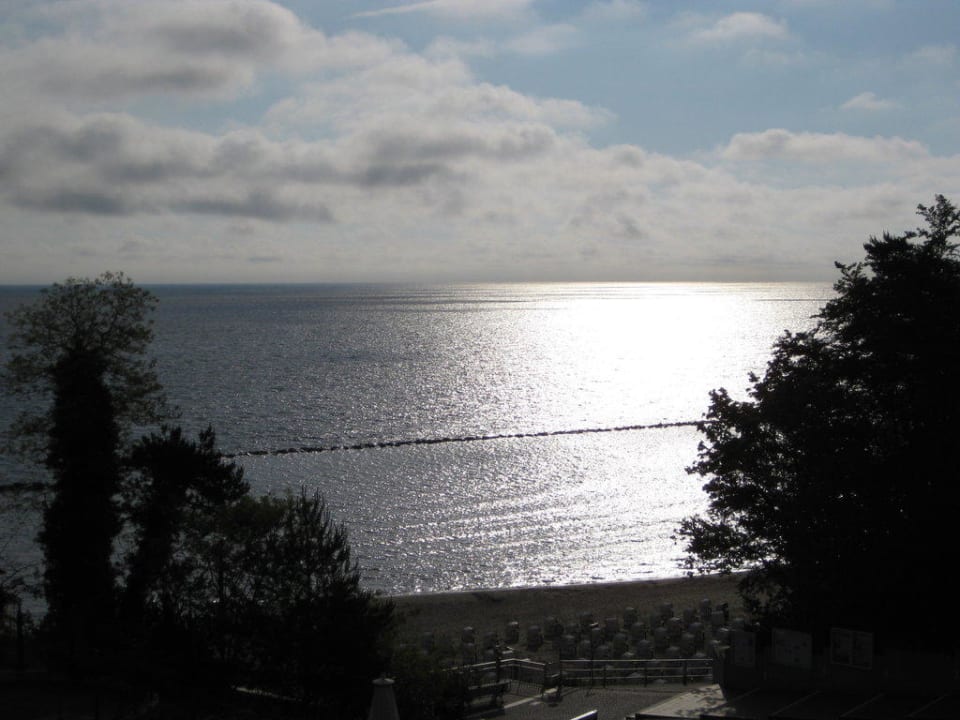 Blick vom Balkon auf die Ostsee Hotel Kurhaus Sellin
