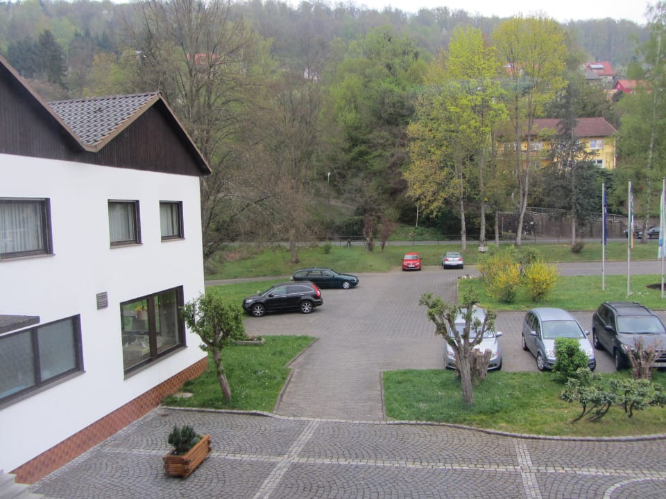 Blick aus dem Fenster Hotel Zur Mühle