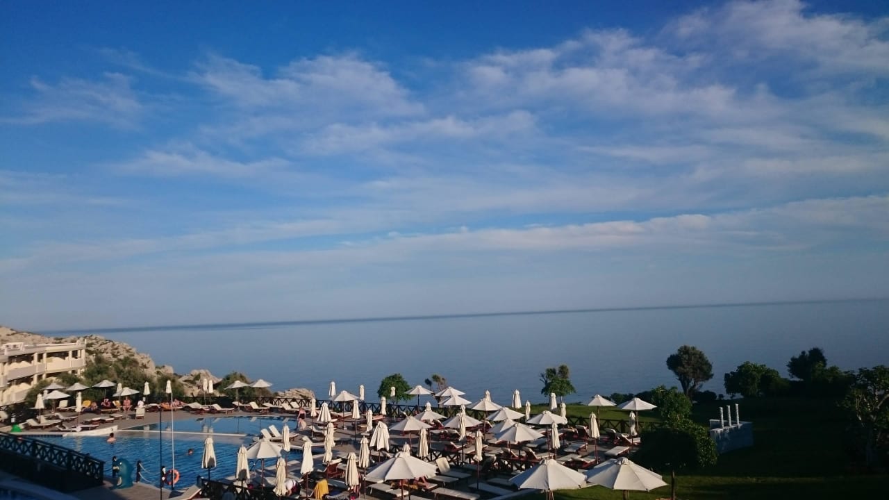 Zimmerausblick Block 700 Hotel Kalithea Horizon Royal