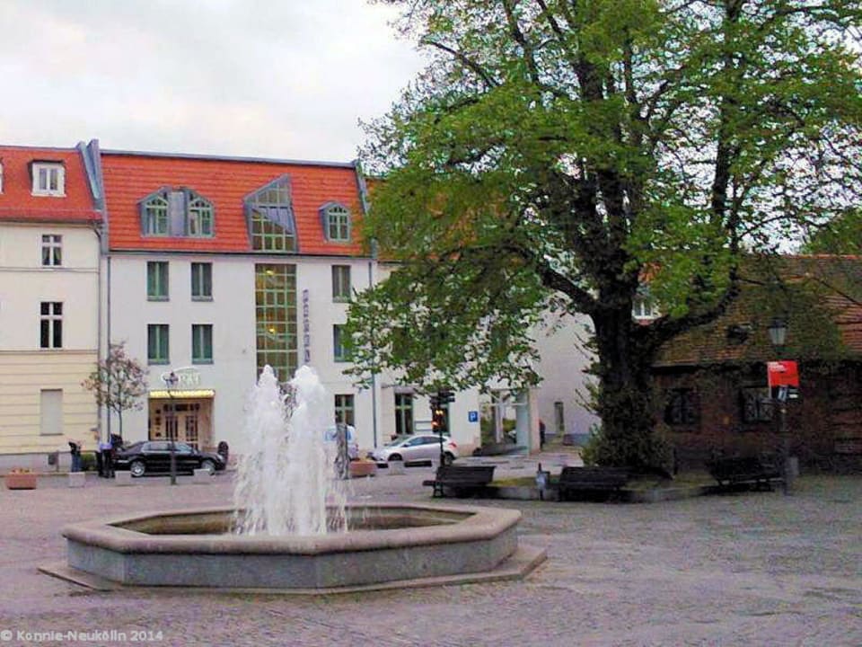 Vom altstädtischen Markt mit Springbrunnen gesehen SORAT Hotel Brandenburg