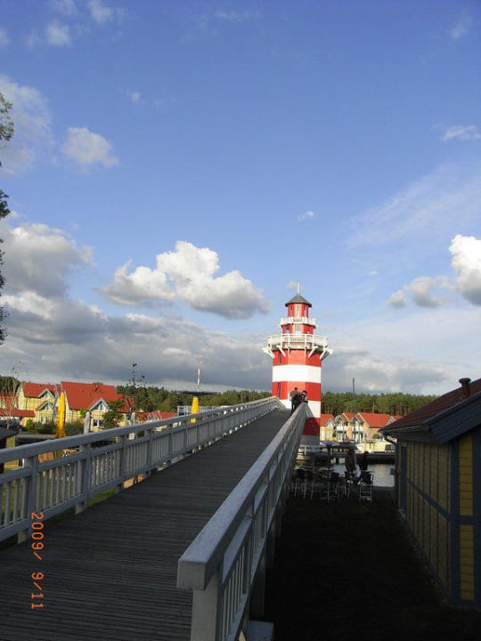 Panoramabild Leuchtturm Precise Resort Hafendorf Rheinsberg
