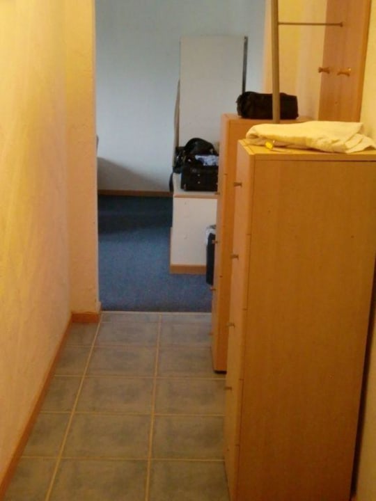Blick vom Flur zum Zimmer Gasthaus Rogge