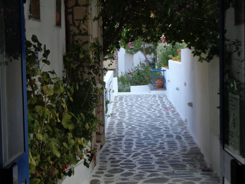 Durchgang zum Garten Ekaterini Hotel