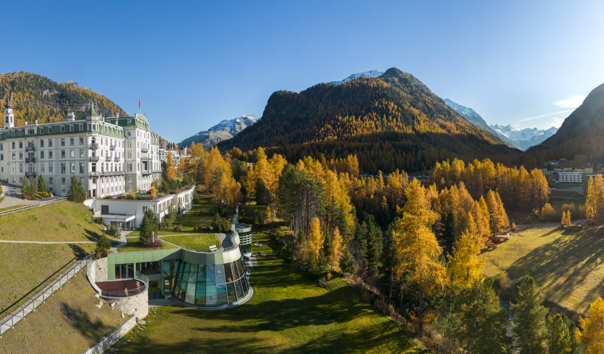 Außenansicht Grand Hotel Kronenhof Pontresina
