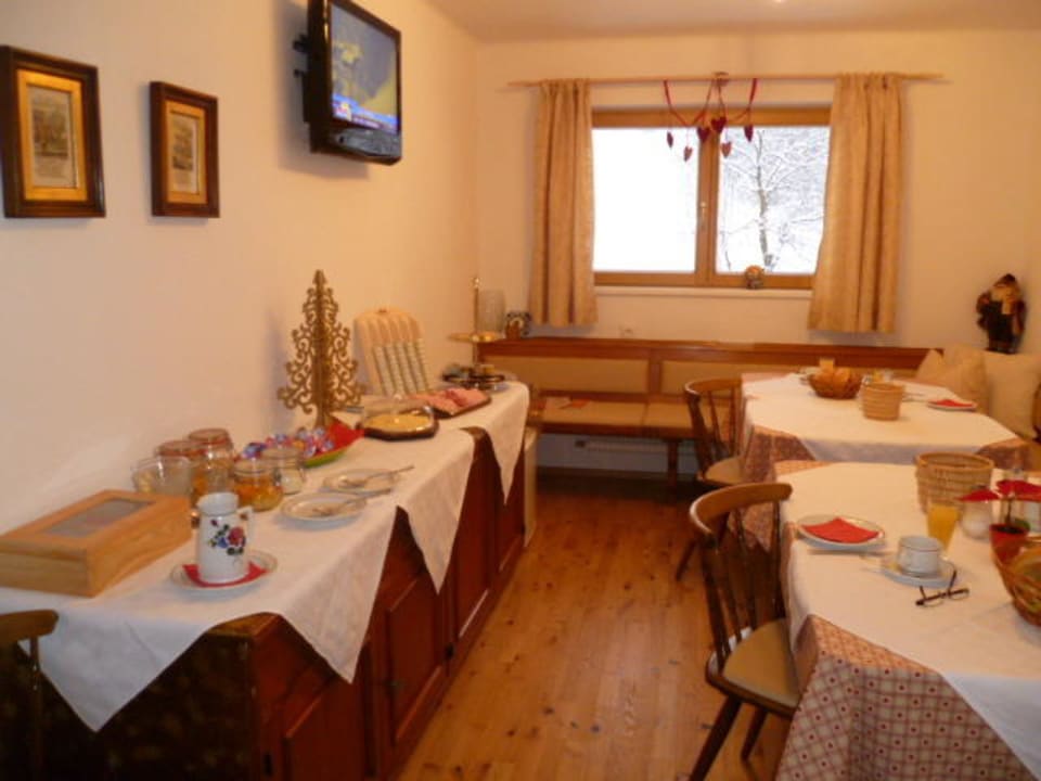 Schnukeliges Frühstückszimmer Pension Central Filzmoos