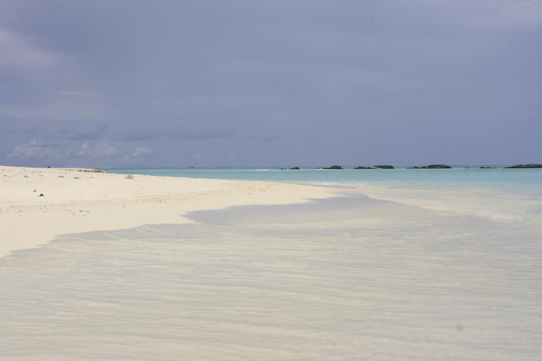 Vor unseren Bungalow Summer Island Maldives