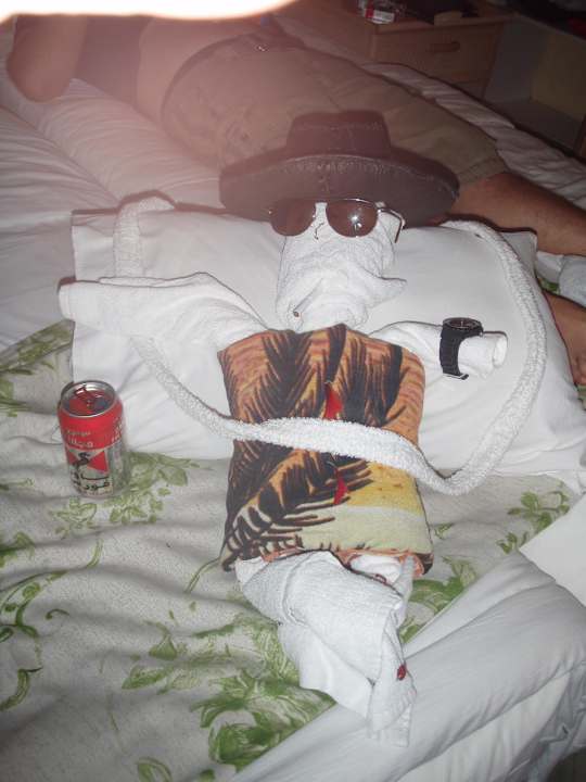 Handtuchfigur des Personals Ghazala Gardens